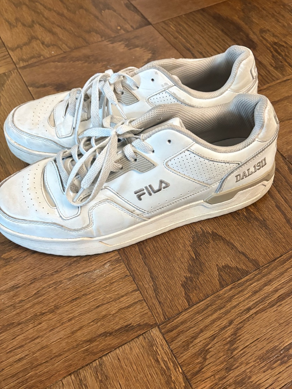 Fila Beige Mesh Low-Top Sneakers
